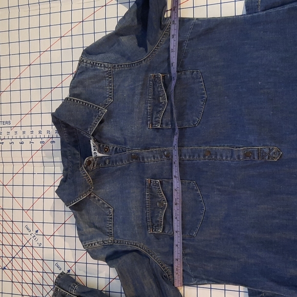🌻 2/$30 Old Navy Denim Shirt Dress - Picture 4 of 7